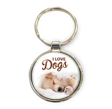 Miko Luxe sleutelhanger "I love dogs"