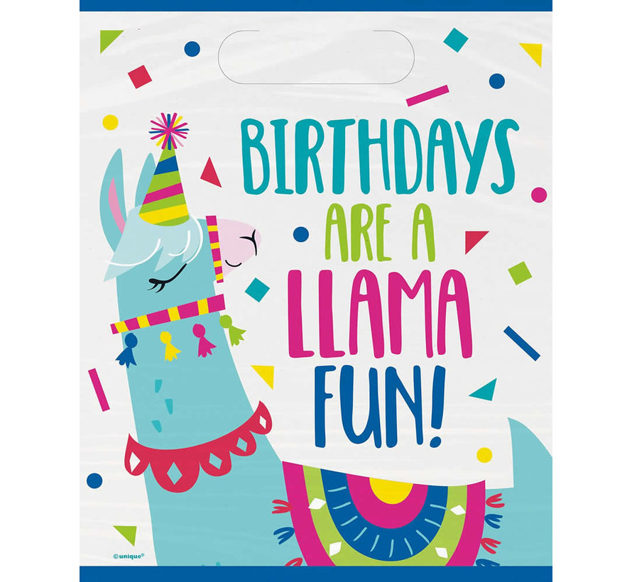 Feestzakjes Llama 8 stuks