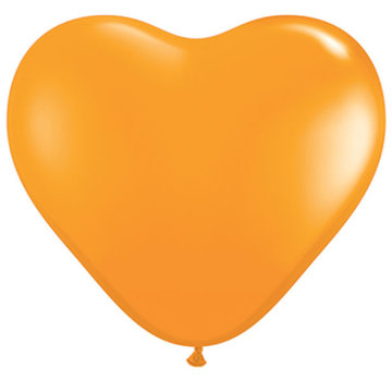 Joni's Winkel MEGA Topping hart ballon 80 cm oranje