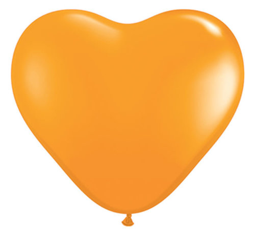 Joni's Winkel MEGA Topping hart ballon 80 cm oranje