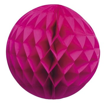 Boland Honeycomb Decoratie bol Knal roze 25 cm