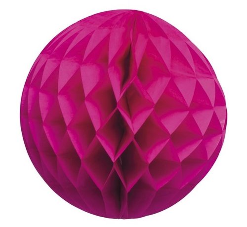 Boland Honeycomb Decoratie bol Knal roze 25 cm