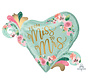 Super Shape Folieballon Miss to Mrs 81 x 66 cm