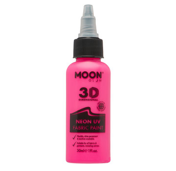 Moon Creations Moon-Glow NEON Fabric paint ( Textiel verf ) Roze  30 ml