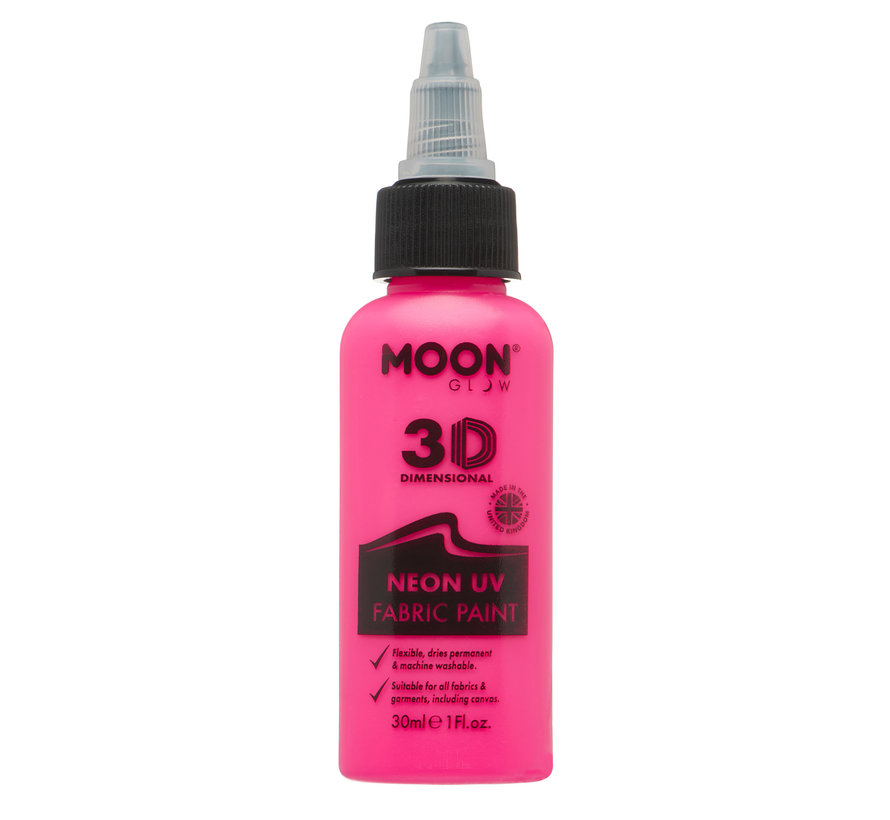 Moon-Glow NEON Fabric paint ( Textiel verf ) Roze  30 ml