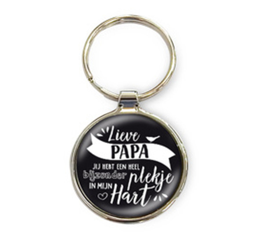 Luxe sleutelhanger "Lieve Papa"