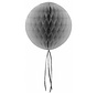 Honeycomb Decoratie bol Zilver 30 cm met onderhanger