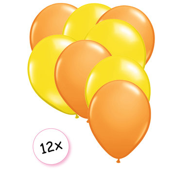 Joni's Winkel Ballonnen Oranje & Geel 12 stuks 27 cm