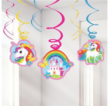 Amscan Swirls Unicorn 6 stuks