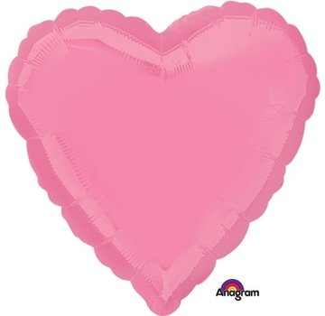 Anagram Standard Shape Folieballon Hart roze 43 x 43 cm