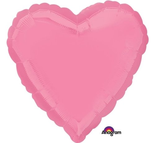 Anagram Standard Shape Folieballon Hart roze 43 x 43 cm