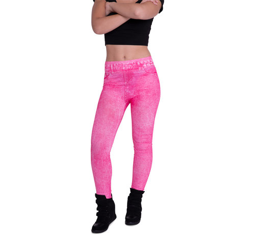 Boland Denim legging Neon Roze Maat M