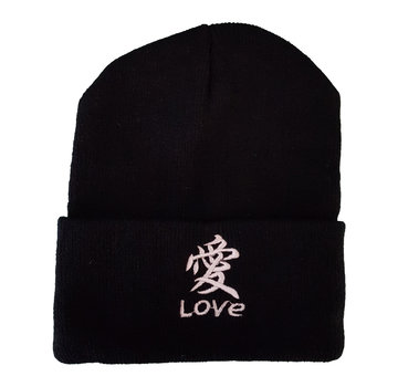 Joni's Winkel Beanie "Love" Zwart