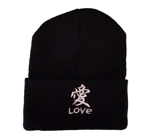 Joni's Winkel Beanie "Love" Zwart