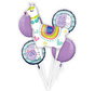 Ballonnen Bouquet Llama Fun 5 stuks