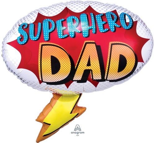 Anagram Super Shape Folieballon Superhero DAD 68 x 66 cm