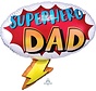 Super Shape Folieballon Superhero DAD 68 x 66 cm