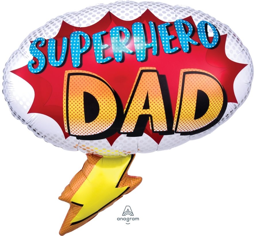 Super Shape Folieballon Superhero DAD 68 x 66 cm