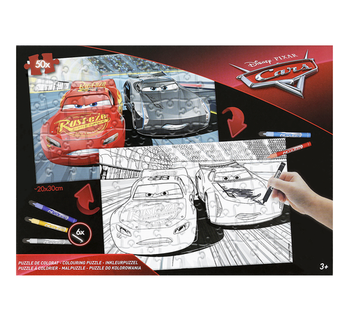 Disney Disney's Cars inkleur puzzel 50 stukjes