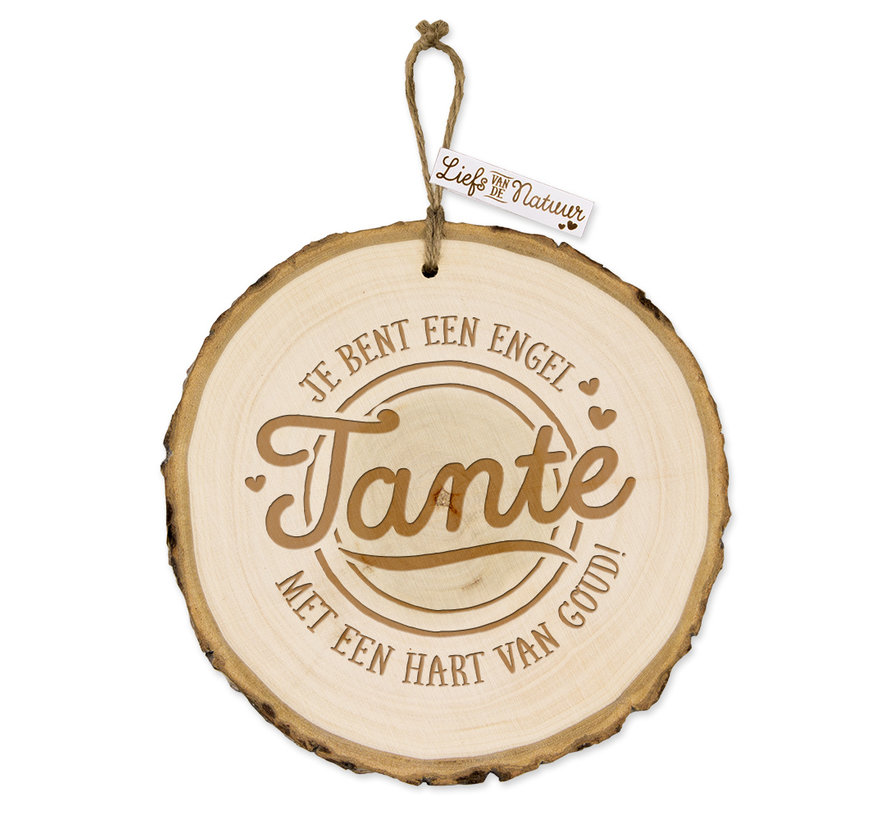 Boomschijf Hanger "Tante"