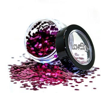 LoveShy LoveShy Bio Degradable Chunky Glitters "Berry Crush" 3 gr