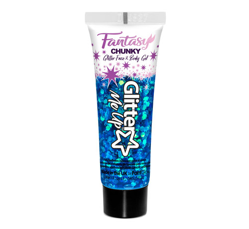 PaintGlow PainGlow Fantasy Iridescent Chunky Glitter Gel, "Mermazing" 12ml