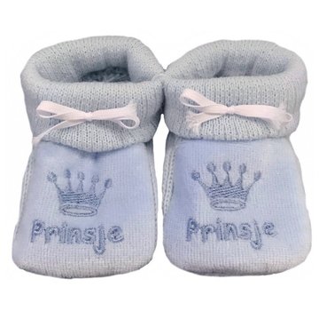 Joni's Winkel Baby Slofjes "Prinsje blauw"