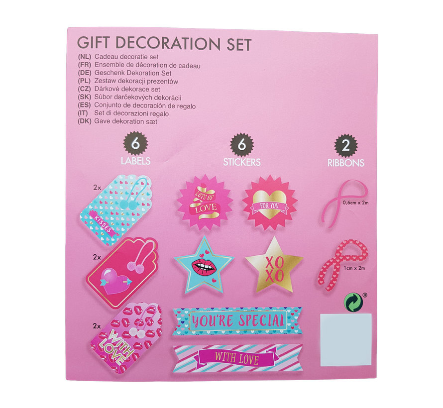 Labels cadeau decoratie set “you’re special”