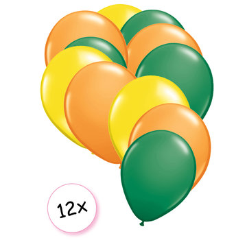 Joni's Winkel Ballonnen Geel, Groen & Oranje 12 stuks 27 cm