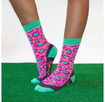 Hingly Fun-Socks "Casual Panther Groen" maat 36-40