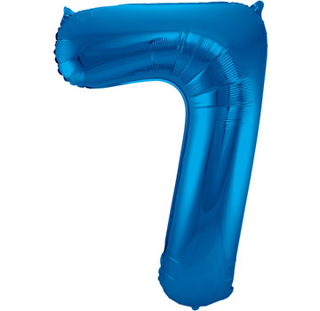 Folat Folieballon Cijfer 7 Blauw 34 Inch / 86 Cm