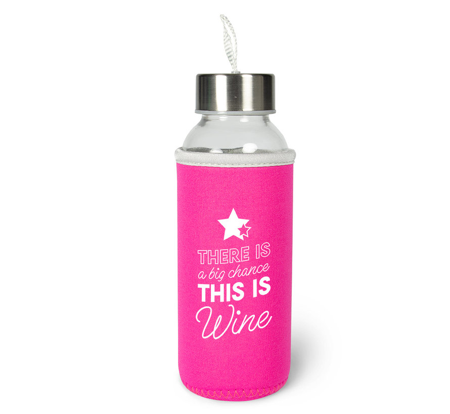 Waterfles "Wine"