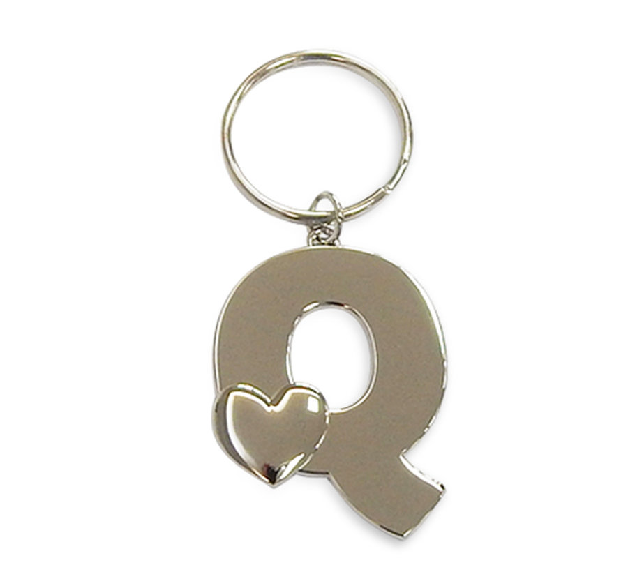 Luxe sleutelhanger "Letter Q"