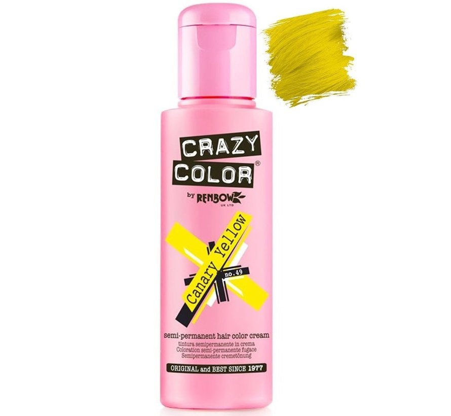 Crazy Color Canary Yellow, semi permanente haarverf