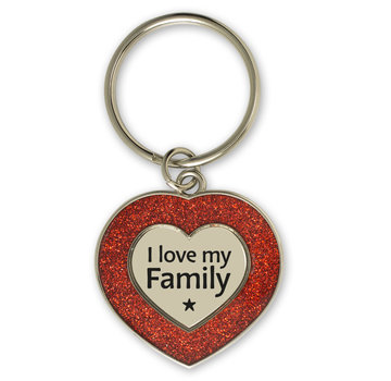 Miko Glitter Sleutelhanger "Family"