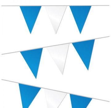 PartyXplosion Vlaggenlijn blauw/wit 10m
