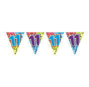 Folat Mini vlaggenlijn Birthday Blocks 11 jaar