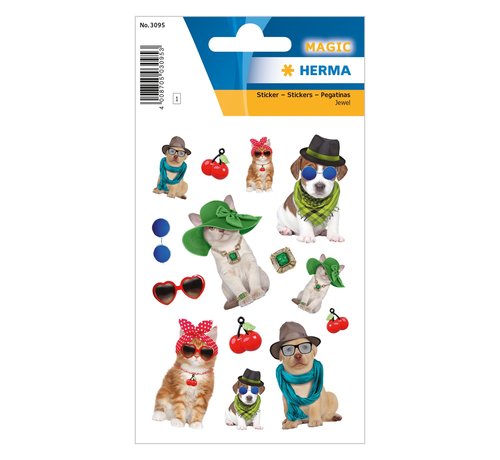 Herma Jewel magic sticker "Beschutte dieren"