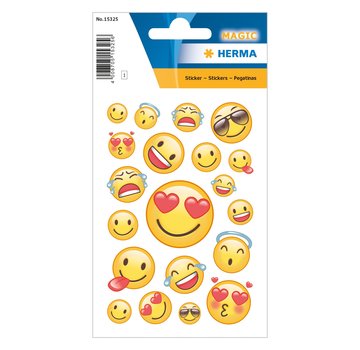 Herma Transpuffy sticker "Happy Smile"