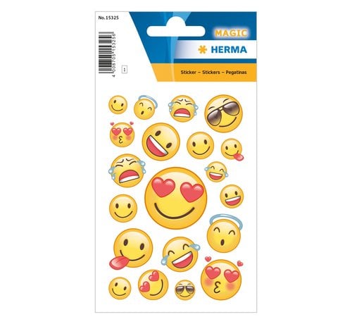 Herma Transpuffy sticker "Happy Smile"