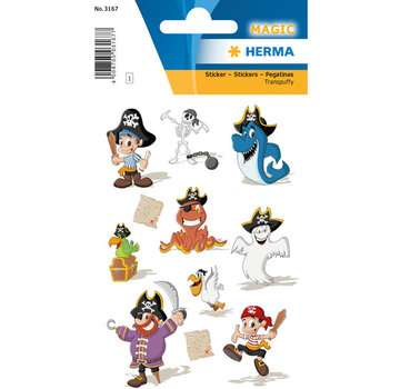 Herma Transpuffy sticker "Pirate Party"