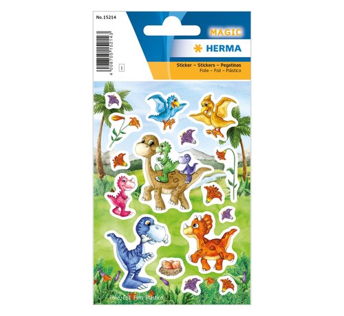 Herma Transparante sticker "Babydino's"