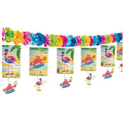 Folat Flamingo Lampion Slinger - 3,6 meter