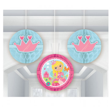 Amscan Honeycomb woodland Princess 3 stuks