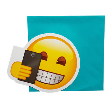 Phonicons Wenskaart Emoji “Selfietime”