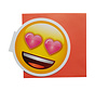 Wenskaart Emoji “Lovely”