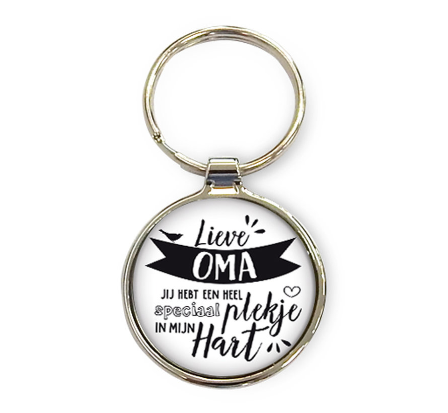 Luxe sleutelhanger "Lieve Oma"