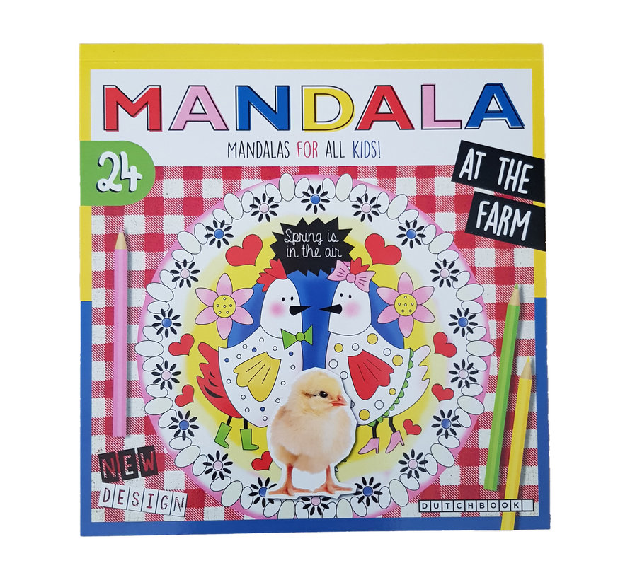 Mandala kleurboek "At the farm"