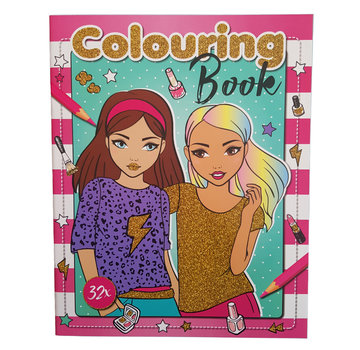 Emoji Fashion kleurboek "Roze" +/- 32 Kleurplaten