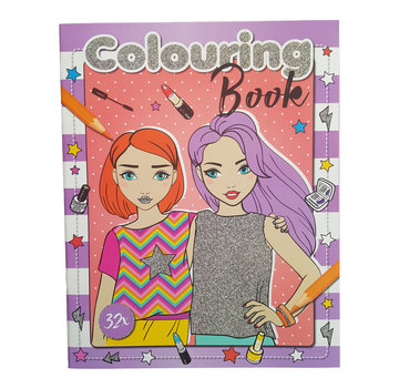 Emoji Fashion kleurboek "Lila" +/- 32 Kleurplaten